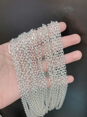 Dây chuyền trẻ em bạc ta nguyên chất S99 tốt cho sức khỏe của bé DTE