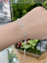 Lắc tay nữ bạc ý xinh xắn và nhẹ nhàngBẠC HIỂU MINH LTUTH55HB