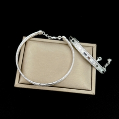 Lắc tay kiềng tay nữ hàng đặt BẠC HIỂU MINH LTU