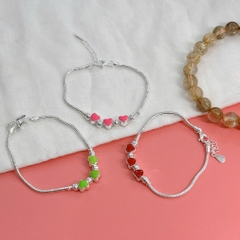 Lắc tay chân trẻ em bạc ta nguyên chất S99 charm BẠC HIỂU MINH LTECN58