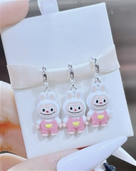 Mặt Dây Chuyền Charm Trẻ Em Bạc Labubu Hàng Nhập Khẩu Đẹp Sắc Nét BẠC HIỂU MINH DTE084
