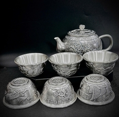 Hàng thủ công mỹ nghệ bộ ấm ché trà BẠC HIỂU MINH HTC