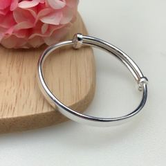 Lắc Tay , Chân Trẻ Em Bạc Ta S99 Dạng Kiềng Đơn Giản BẠC HIỂU MINH LTE064S