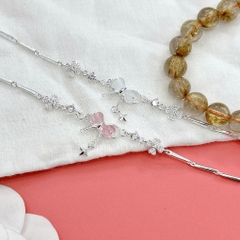 Lắc tay chân trẻ em bạc ta nguyên chất S99 charm BẠC HIỂU MINH LTECN58