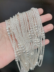 Dây chuyền trẻ em bạc ta nguyên chất S99 tốt cho sức khỏe của bé DTE