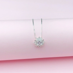 Dây Chuyền Nữ Bạc 925 Đính Đá Tinh Tế BẠC HIỂU MINH DMD492