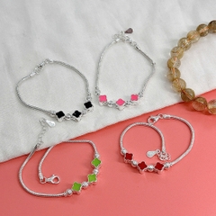 Lắc tay chân trẻ em bạc ta nguyên chất S99 charm BẠC HIỂU MINH LTECN58