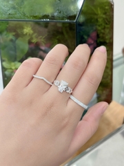 Nhẫn nữ bạc ta size nhẫn theo yêu cầu bảo hành vĩnh viễn (TH55HB)