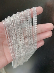 Dây chuyền trẻ em bạc ta nguyên chất S99 tốt cho sức khỏe của bé DTE