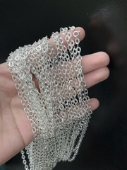 Dây chuyền trẻ em bạc ta nguyên chất S99 tốt cho sức khỏe của bé DTE