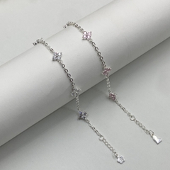 Lắc Tay Bạc Nữ Hoa Nhỏ Xinh BẠC HIỂU MINH LTU668