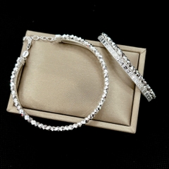 Lắc tay kiềng tay nữ hàng đặt BẠC HIỂU MINH LTU