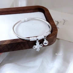 Lắc tay kiềng tay nữ bạc S9999 hàng đặt BẠC HIỂU MINH LTU