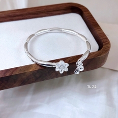 Lắc tay kiềng tay nữ bạc S9999 hàng đặt làm theo yêu cầu thương hiệu BẠC HIỂU MINH LTU