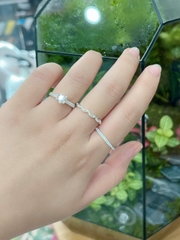 Nhẫn nữ bạc ta size nhẫn theo yêu cầu bảo hành vĩnh viễn (TH55HB)