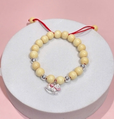 Lắc tay lắc chân vòng dâu tằm Mix hình Ngựa, tuổi Ngọ BẠC HIỂU MINH LTE579