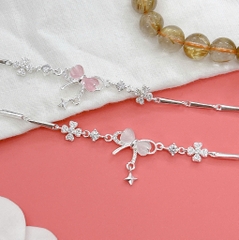 Lắc tay chân trẻ em bạc ta nguyên chất S99 charm BẠC HIỂU MINH LTECN58