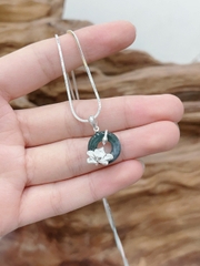 Dây Chuyền Nữ Mặt điếu bọc hoa sen - hàng đặt DMD