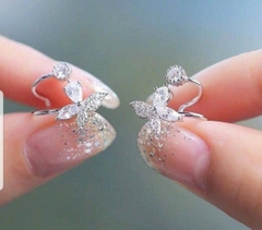 Hoa Tai , Bông Tai Nữ Bạc 925 Hình Cánh Bướm Xinh Xinh Trẻ Trung Trái Tim Nhỏ Bé BẠC HIỂU MINH HT187