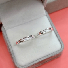 Nhẫn đôi bạc size nhẫn theo yêu cầu bảo hành vĩnh viễn BẠC HIỂU MINH NC