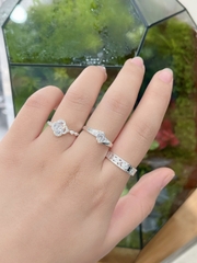 Nhẫn nữ bạc ta size nhẫn theo yêu cầu bảo hành vĩnh viễn (TH55HB)