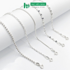 Dây Chuyền Vòng Cổ Bé Trai Bạc Ta Không Xi Mạ Bạc Hiểu Minh DTE082