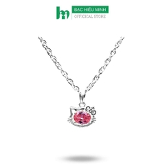 Dây Và Mặt Dây Chuyền Trẻ Em Mèo Kitty BẠC HIỂU MINH DTE051P