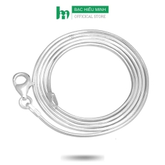 Dây Chuyền , Vòng Cổ Nữ Bạc Ta Dây Mì Dài 60cm Chính Hãng Bạc Hiểu Minh DCN069S