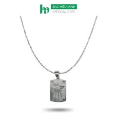 Dây Chuyền Trẻ Em Trẻ Con Tuổi Sửu Con Trâu BẠC HIỂU MINH DTE025