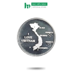 Đồng Bạc Đánh Cảm Cạo Gió Bản Đồ Việt Nam Hoàng Sa Và Trường Sa Loại To Hàng Bạc Ta Nguyên Chất S99 BẠC HIỂU MINH XDG5