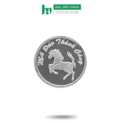 Đồng Bạc Đánh Cảm Cạo Gió Mã Đáo Thành Công Loại Nhỏ Đường Kính 2,3cm Bạc Ta Nguyên Chất S99 BẠC HIỂU MINH XDG4