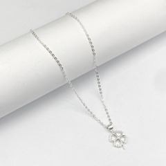 Dây Chuyền Bạc Nữ Mặt Cỏ 4 Lá May Mắn Bạc Hiểu Minh DMD557
