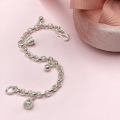 Lắc Tay, Vòng Tay Bạc Ta Chuông Cho Bé BẠC HIỂU MINH LTE537