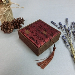 Hộp gấm hộp đựng trang sức sang trọng và đẹp BẠC HIỂU MINH HQHGS