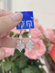 Hoa Tai Khuyên Tai Nữ Bạc 925 Dáng dài BẠC HIỂU MINH HTTH024