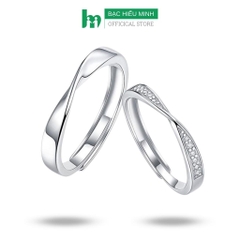Nhẫn Đôi Nhẫn Cặp Bạc Valentine Ring11 BẠC HIỂU MINH NC660