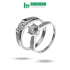 Nhẫn Đôi Nhẫn Cặp Bạc Valentine Ring Chính Hãng Bạc Hiểu Minh NC659