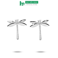 Hoa Tai , Bông Tai Nữ hình chú chuồn chuồn xinh xinh Chính Hãng BẠC HIỂU MINH HT318