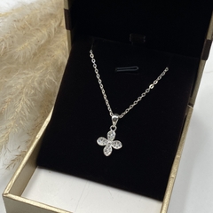 Dây Chuyền Nữ Bạc Charm Cỏ Bốn Lá BẠC HIỂU MINH DMD568