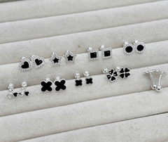 Hoa Tai , Bông Tai Bạc S925  Kiểu Bi Xoáy Ren Bền Đẹp BẠC HIỂU MINH HT193