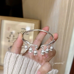 Lắc Tay Hoa Linh Lan Bạc Nguyên Chất S999 BẠC HIỂU MINH LTU669