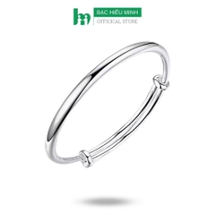 Kiềng Tay Vòng Tay Lắc Tay Nữ Dạng Kiềng Bạc Ta Nguyên Chất S99BẠC HIỂU MINH LTU512