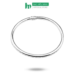 Kiềng Tay Vòng Tay, Lắc Tay Nữ  Dạng Kiềng Phay Đẹp Thanh Lịch Bạc Chuẩn 925 Chính Hãng BẠC HIỂU MINH LTU541
