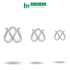Móc Khóa Chữ M Thay Thế Cho Dây Chuyền Vòng Cổ Trẻ Em Nam Nữ Bạc Hiểu Minh MKM000
