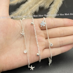 Lắc Chân Bạc Ta Mix Charm BẠC HIỂU MINH LC248