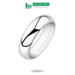 Nhẫn Nam Kiểu Trơn Đơn Giản Bạc Ta Bản 7mm Chính Hãng BẠC HIỂU MINH NA035L