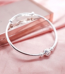 Lắc tay, Vòng Tay Cho Bé Bạc Ta Nguyên Chất S999 BẠC HIỂU MINH LTE580