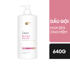 Dầu gội Dove Hoa sen Óng mềm tự nhiên 640g