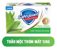 Safeguard Fresh Green with Herbal Extracts Bar Soap 130g