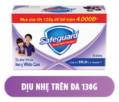 Safeguard Ivory White Care Bar Soap 130g